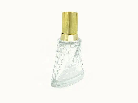 Glass Perfume Bottles with ABS Golden Caps